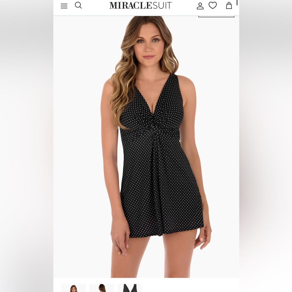 Miraclesuit DD-Cup Marais Swim Dress in Pin Point